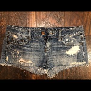 American Eagle Denim Shorty shorts -4